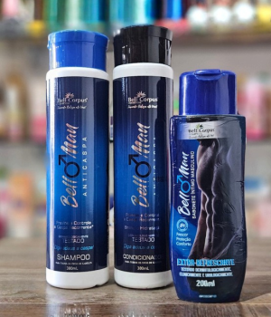 Kit Bell Man Masculino – Shampoo + Condicionador + Sabonete Íntimo (3 Peças)